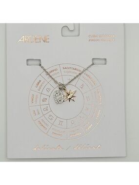 New Cubic zironia zodiac necklace "cancer"